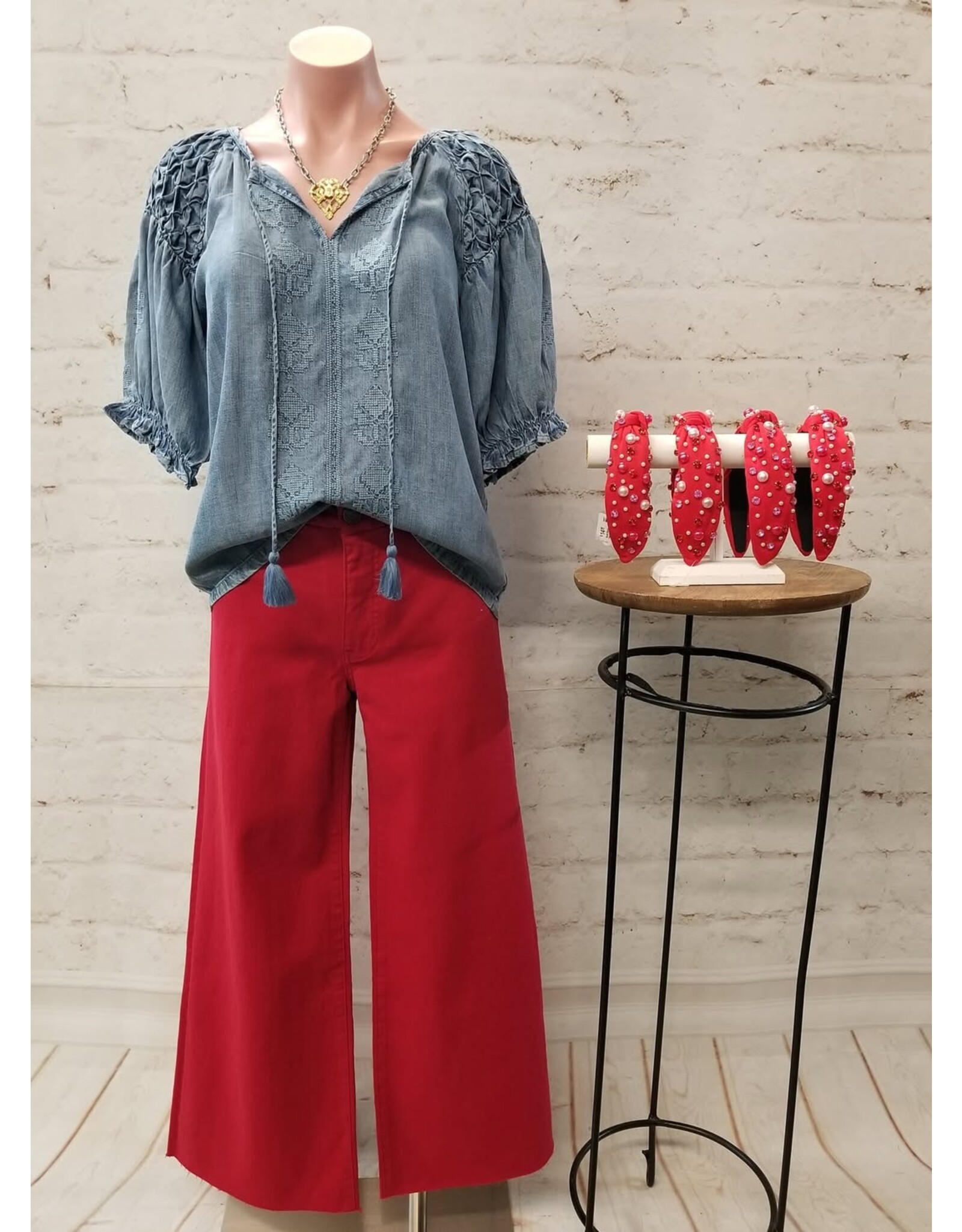 Ivy Jane Ivy Jane Smocked Sleeve Top