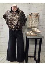 Malou Metallic Animal Print Top Malou Metallic Animal Print Top