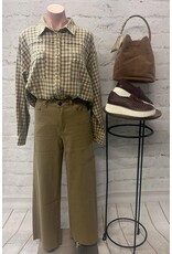 Charlie Check Button Down Washed Shirt