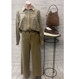Charlie Check Button Down Washed Shirt