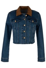 Kut from the Kloth / STS Blue KUT Kerry Cropped Jacket Contrast Collar - Affined