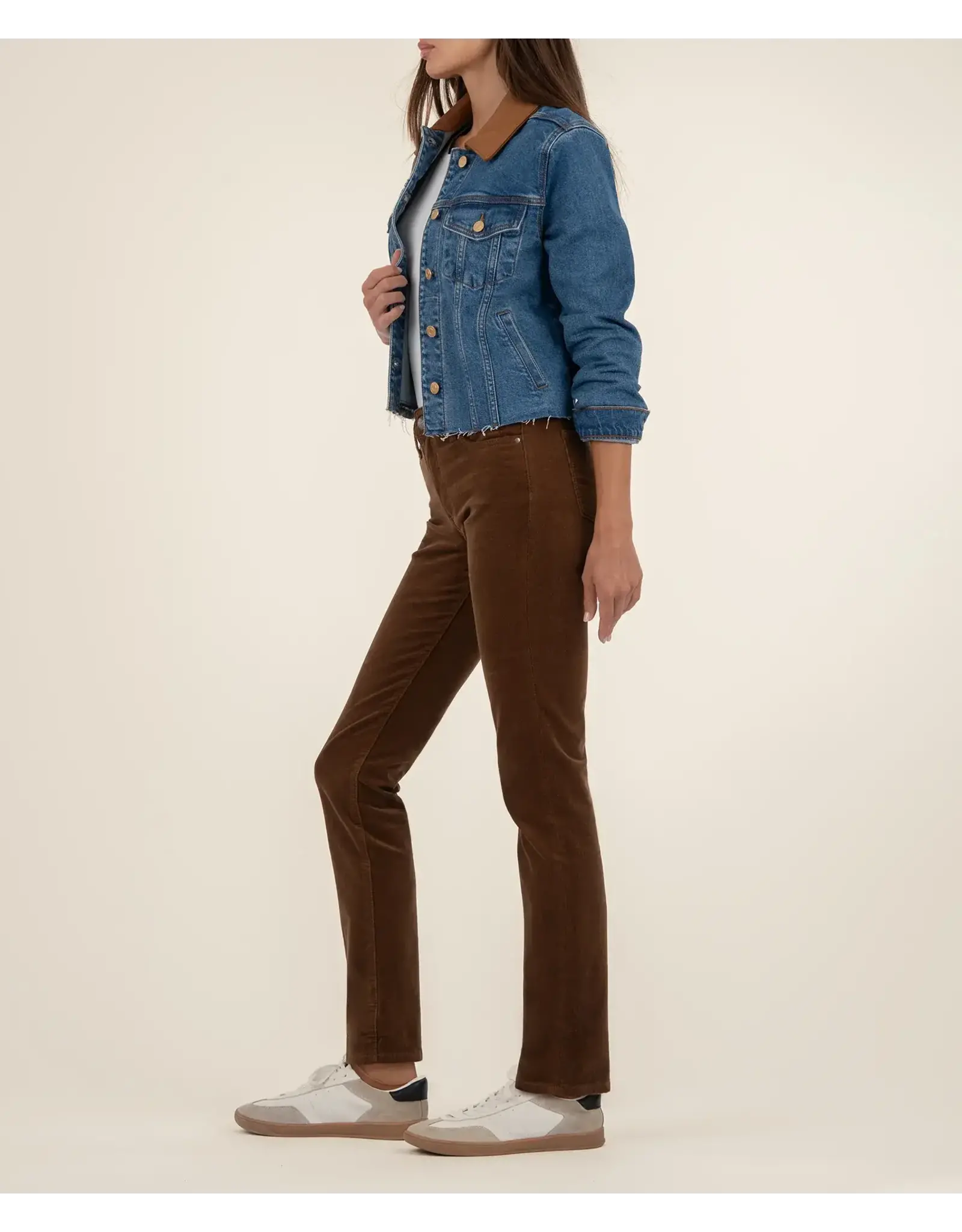 Kut from the Kloth / STS Blue KUT Kerry Cropped Jacket Contrast Collar - Affined