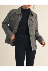 Nelia Button Down Herringbone Jacket