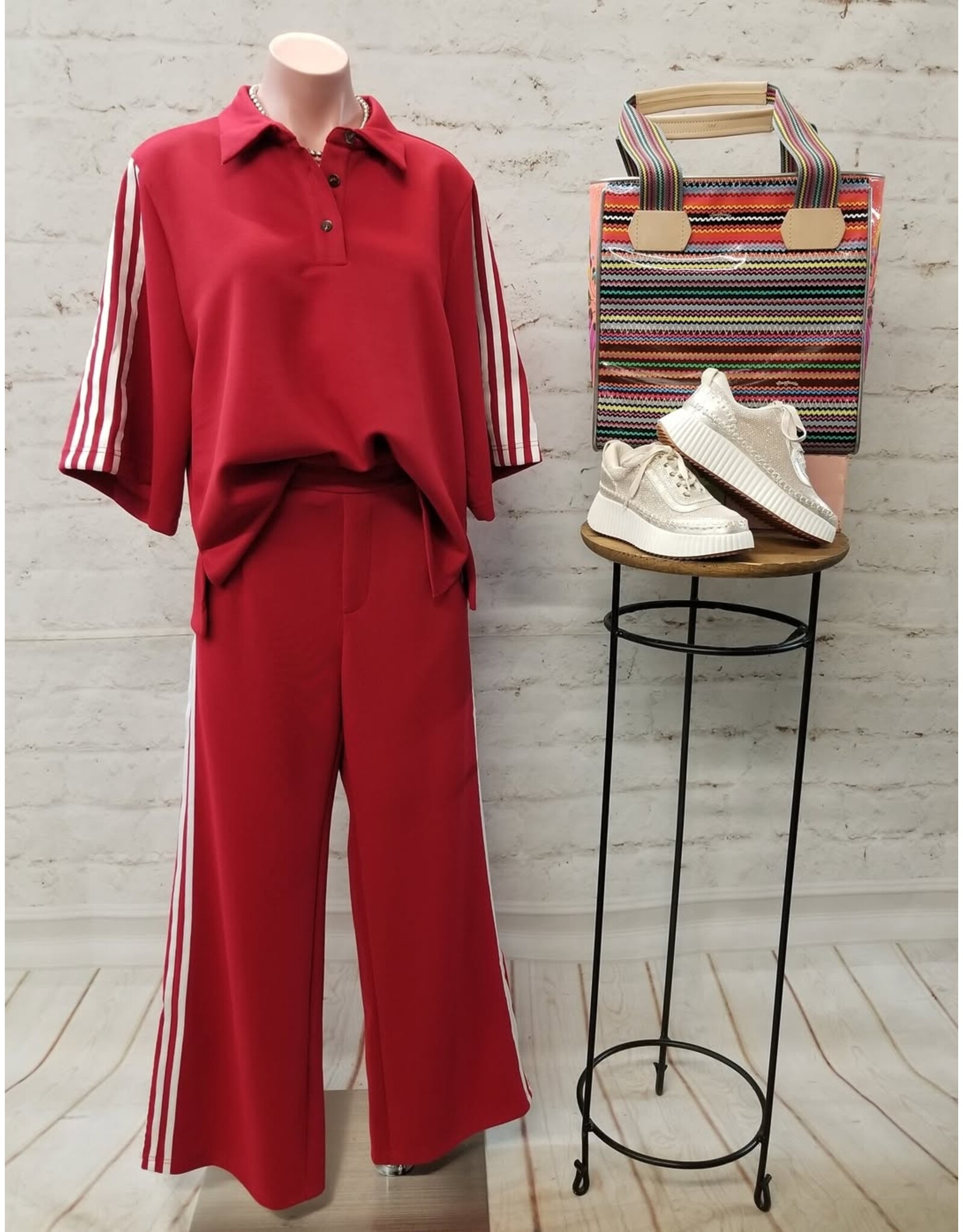 Hannah Half Sleeve Polo Sweatshirt