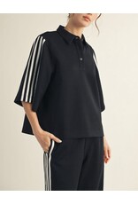 Hannah Half Sleeve Polo Sweatshirt