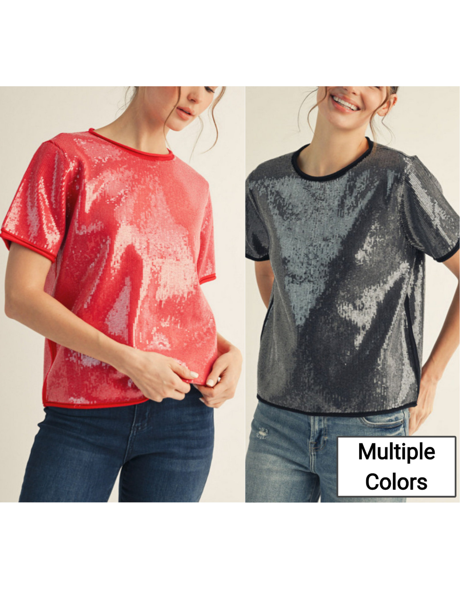 Silvi Sequin Sweater Top