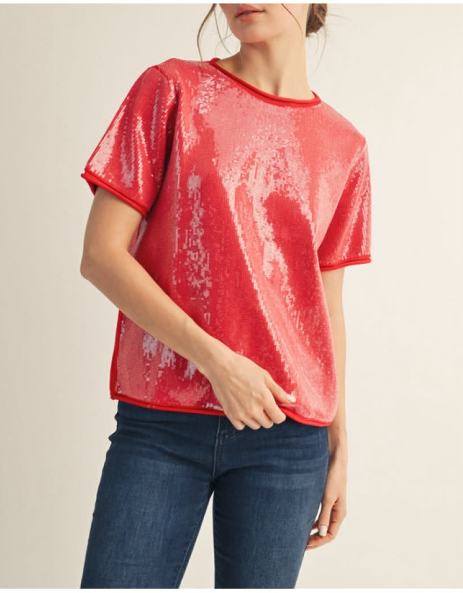 Silvi Sequin Sweater Top