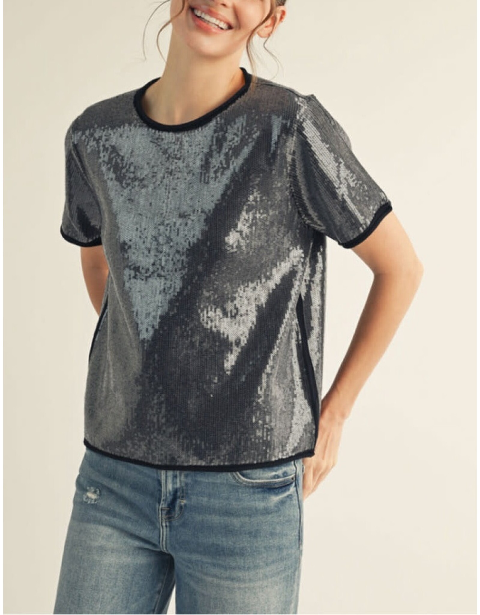 Silvi Sequin Sweater Top