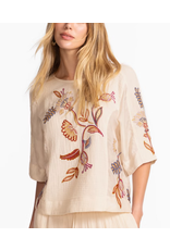 Johnny Was Johnny Was Mixed Media Dolman Blouse - Gineva Johnny Was Johnny Was Mixed Media Dolman Blouse - Gineva