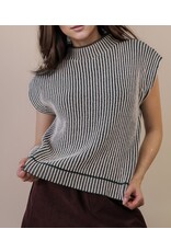 Belinda Two Tone Ribbed Knit Sweater