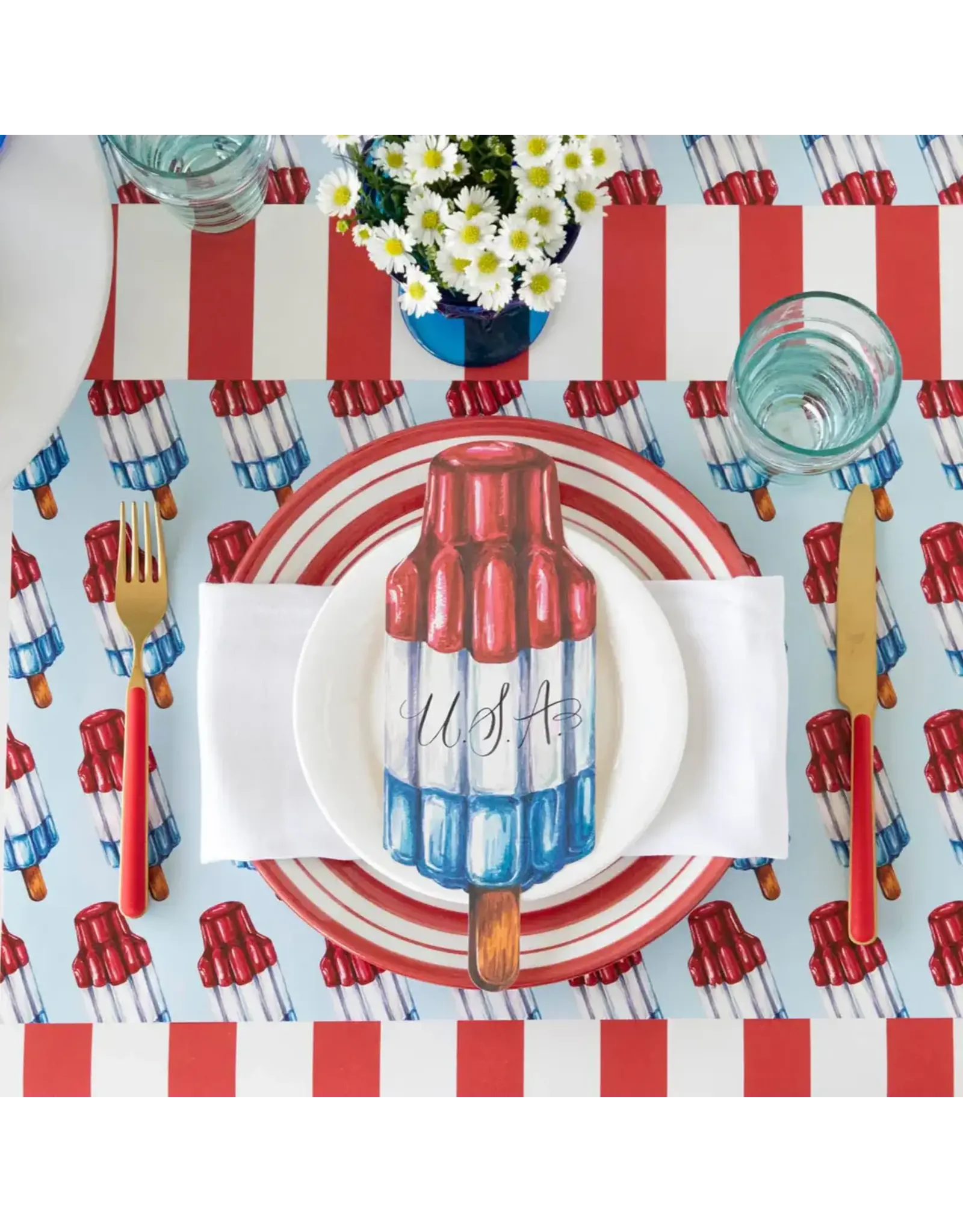 Hester & Cook Red Classic Stripe Runner