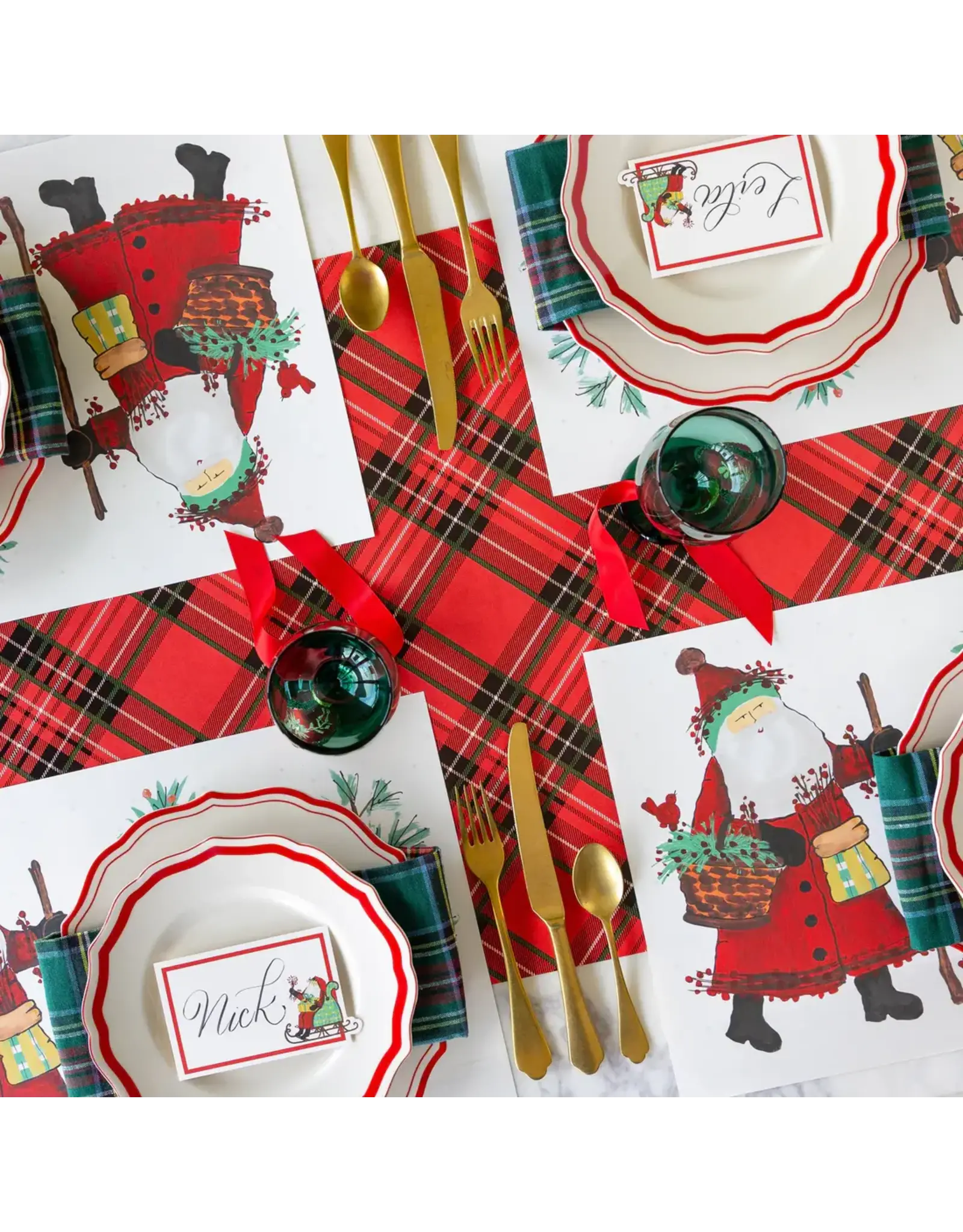 Hester & Cook Red Plaid Runner