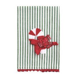 Candy Cane Boucle' Icon Towel