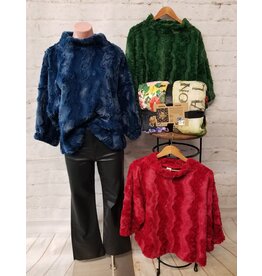 Ivy Jane Ivy Jane Poof Sleeve Faux Fur Popover
