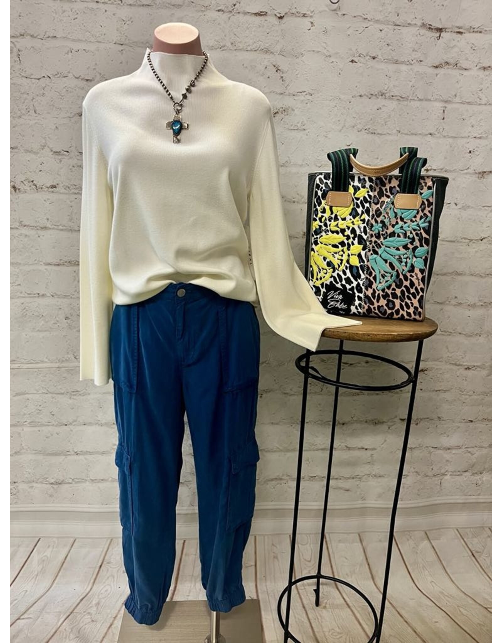 Tribal Tribal Long Sleeve Funnel Neck Sweater