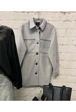 Tribal Tribal Button-Up Coat with Blanket Stitching Tribal Tribal Button-Up Coat with Blanket Stitching