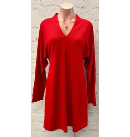 Janelda Solid Long Sleeve Dress