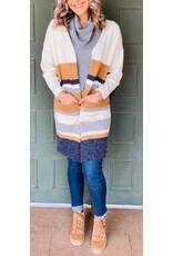 Striped Knit Cardigan