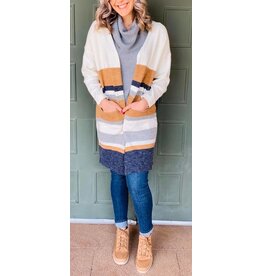 Striped Knit Cardigan