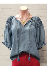 Ivy Jane Ivy Jane Smocked Sleeve Top