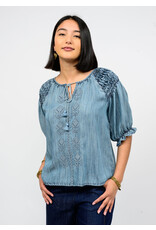Ivy Jane Ivy Jane Smocked Sleeve Top