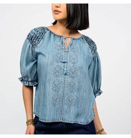 Ivy Jane Ivy Jane Smocked Sleeve Top