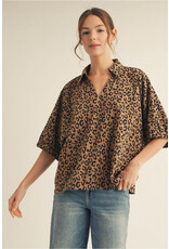 Natalia Leopard Loose Fit Top