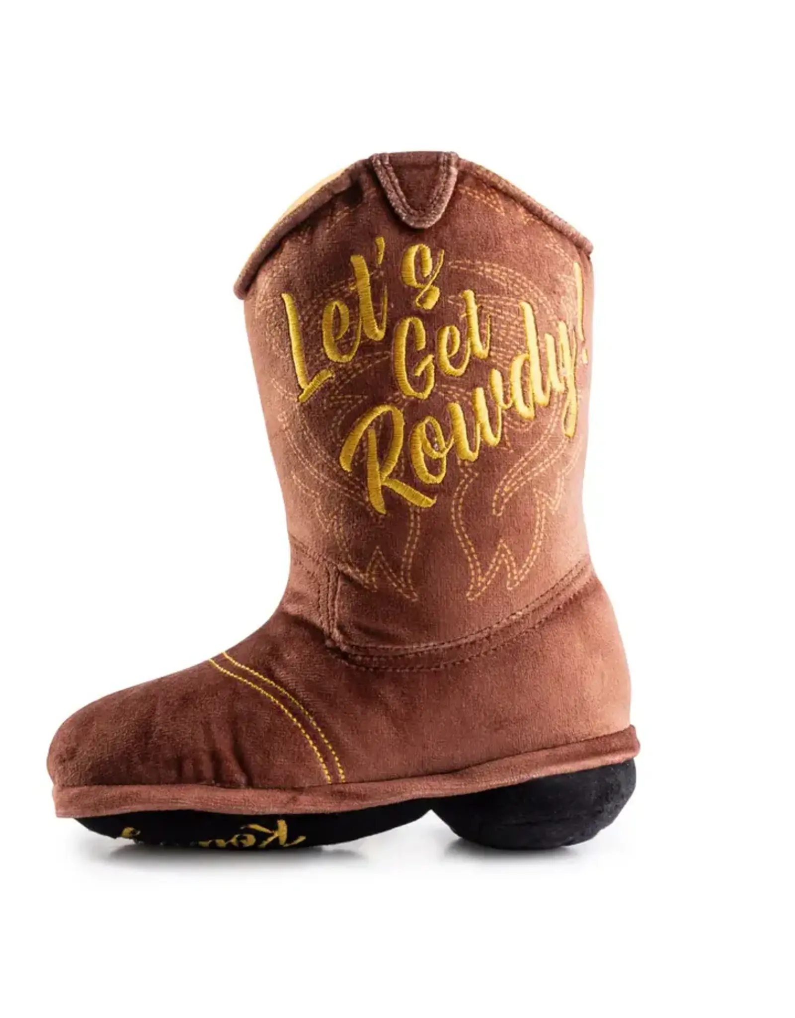 Brown Cowboy Boot Dog Toy