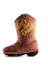 Brown Cowboy Boot Dog Toy
