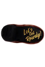 Brown Cowboy Boot Dog Toy
