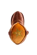 Brown Cowboy Boot Dog Toy
