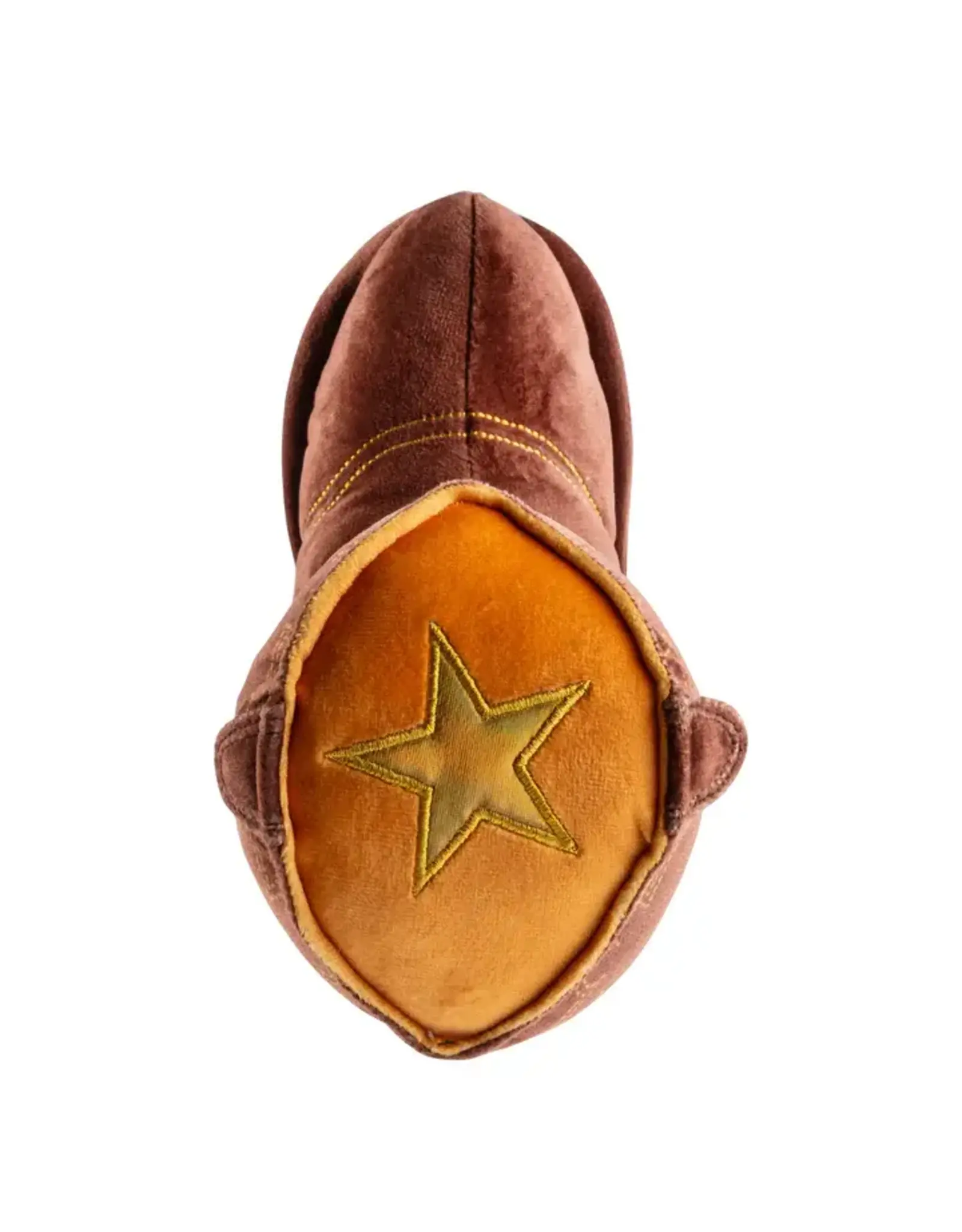 Brown Cowboy Boot Dog Toy