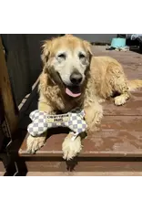 Checker Chewy Vuiton Bone Dog Toy