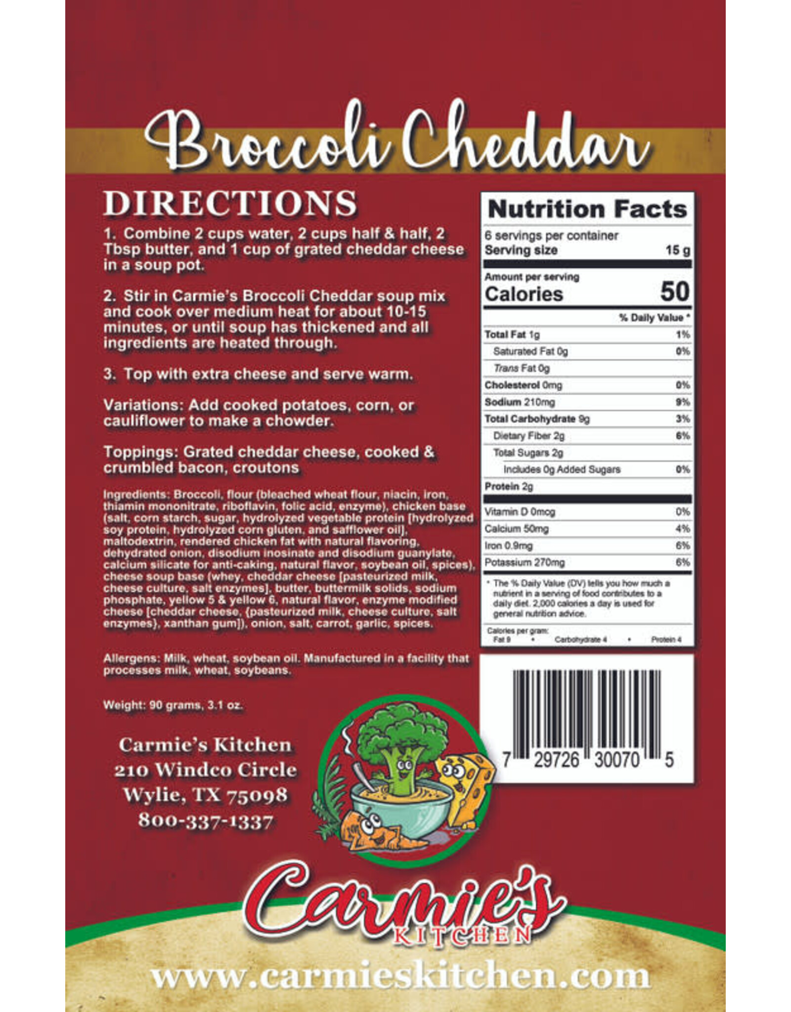 Broccoli Cheddar Soup Mix