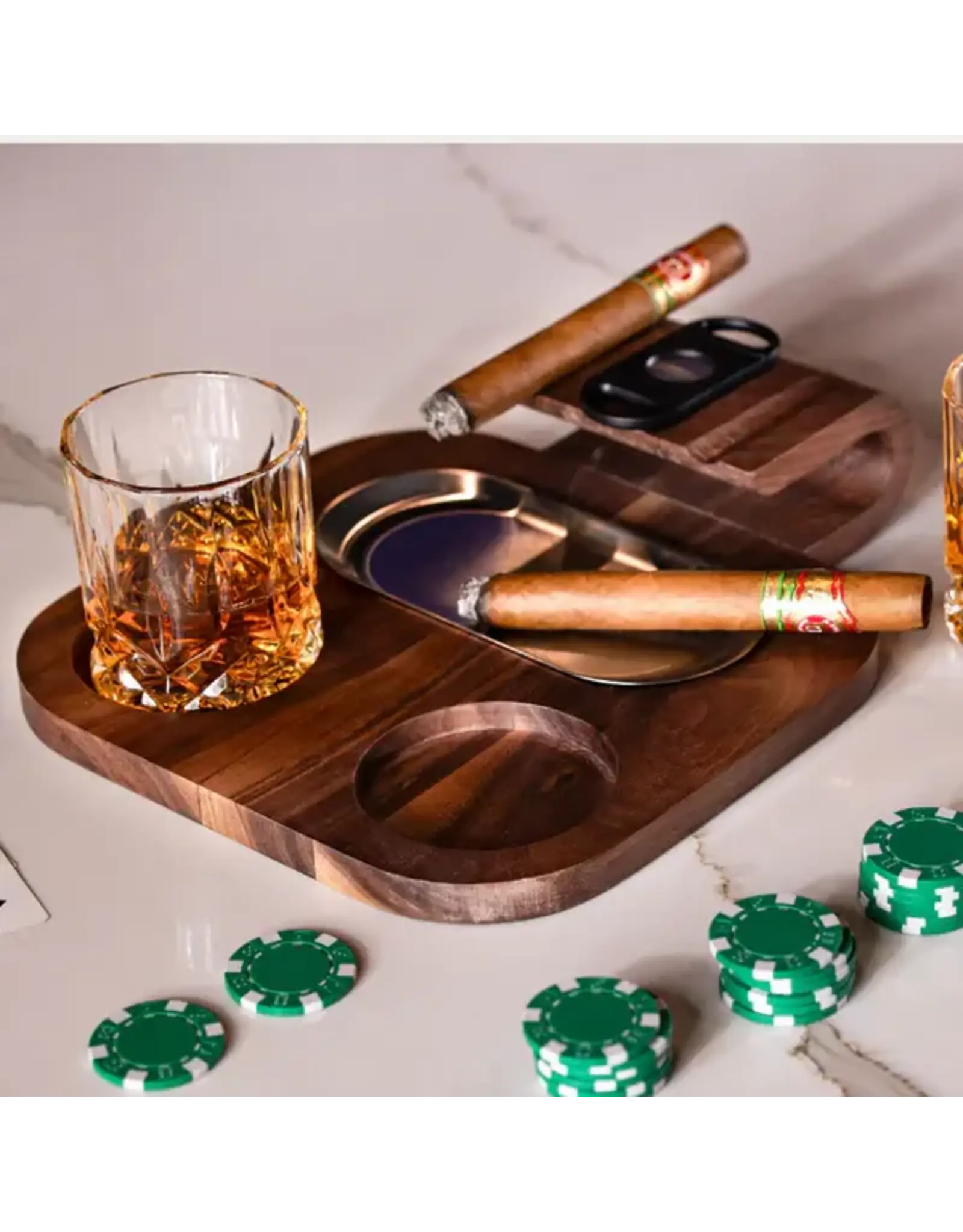 Gezellig Whiskey and Cigar Board Set