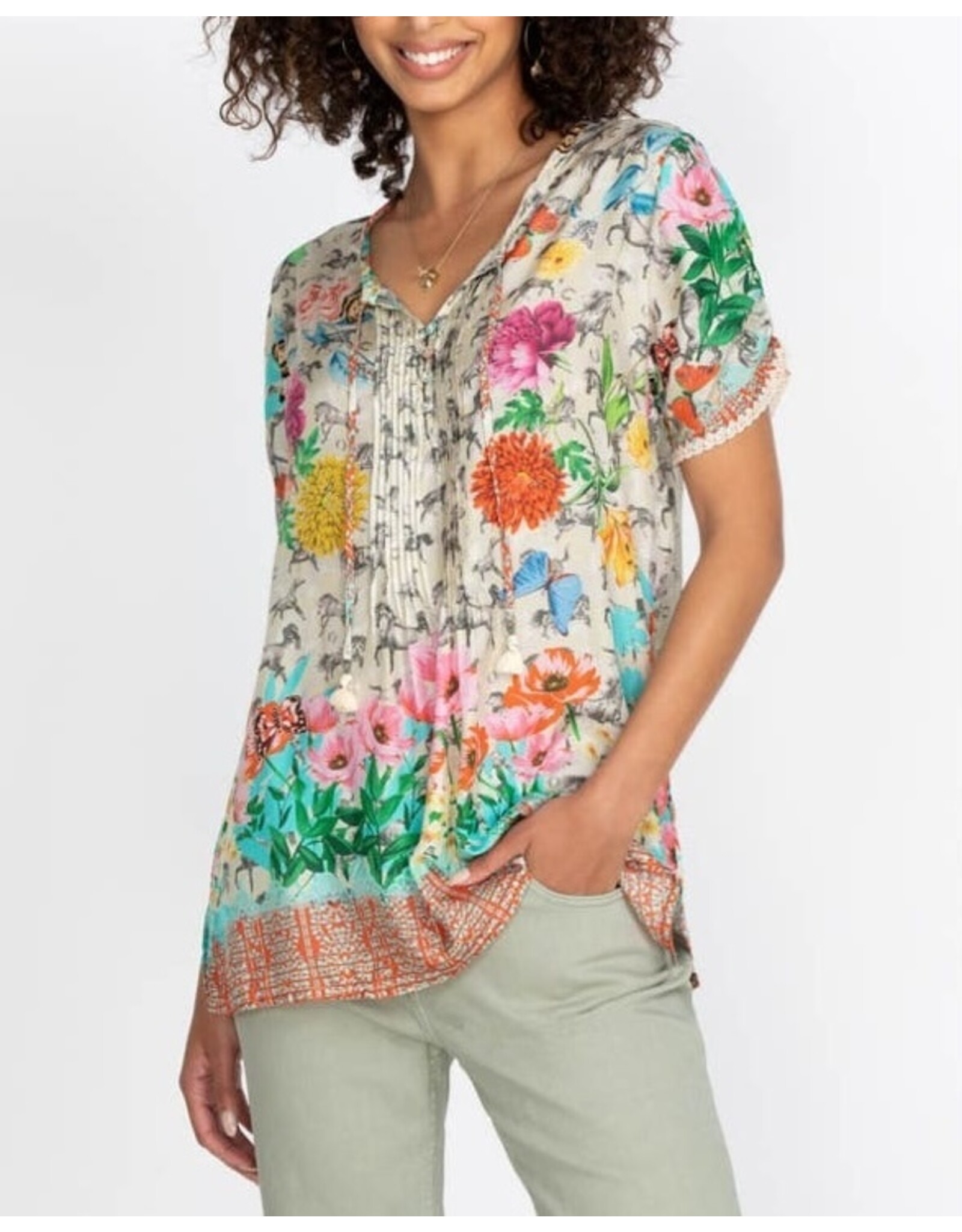 Johnny Was Johnny Was Lace Garden Mai Tunic