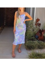 Coalinga Printed Cowl Neck Dress