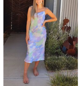 Coalinga Printed Cowl Neck Dress
