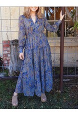 Stapless Deep V-Neck Maxi Dress