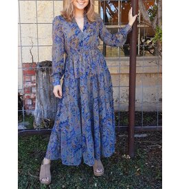 Stapless Deep V-Neck Maxi Dress