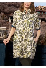 Dizzy Lizzie Chatham Dress Neutral Floral Tapestry Print