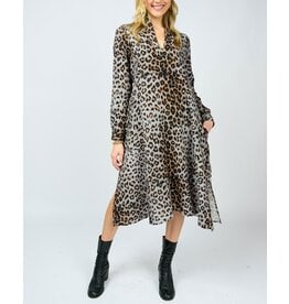 Uncle Frank Uncle Frank Leopard Gauze Midi