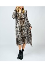 Uncle Frank Uncle Frank Leopard Gauze Midi