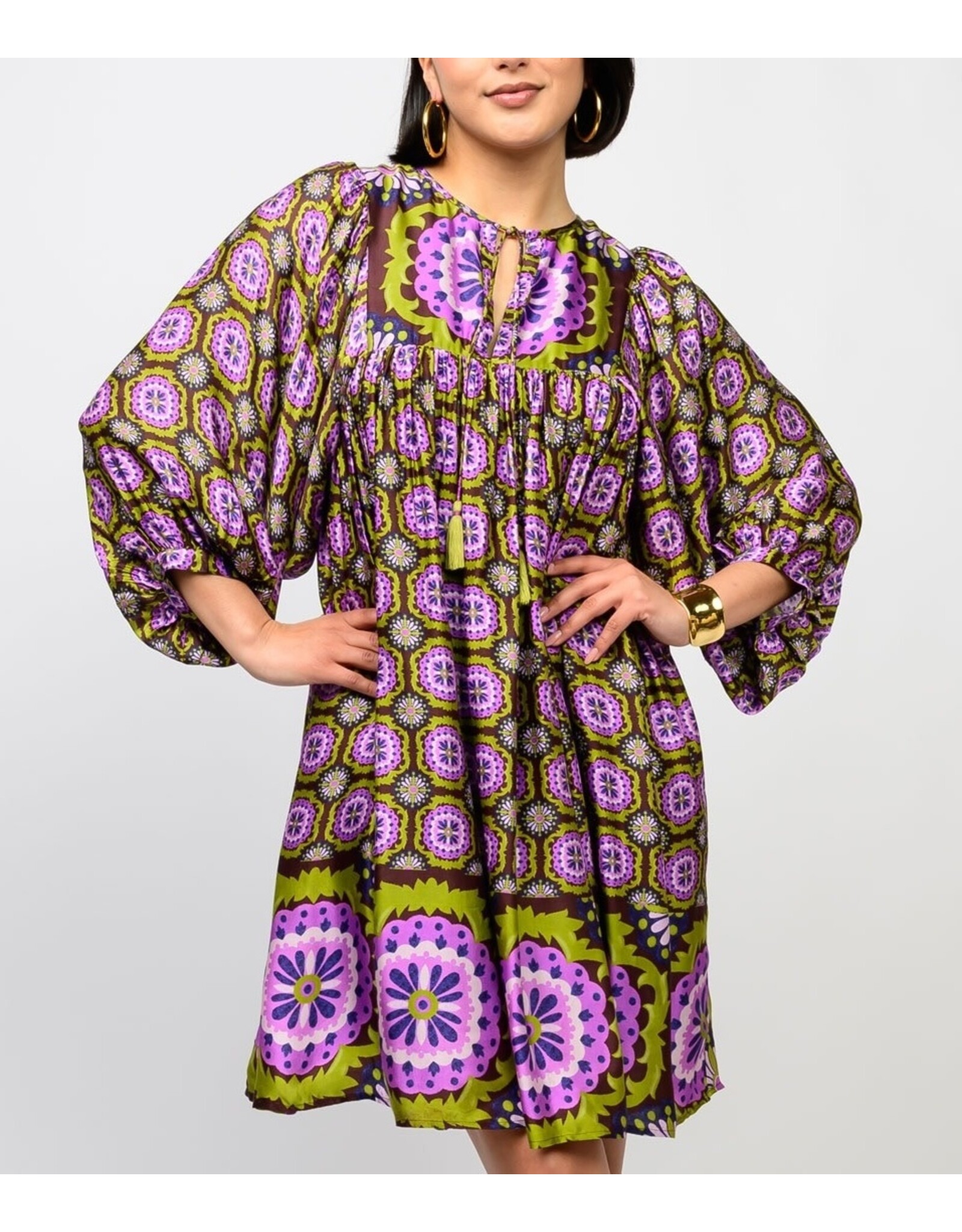 Uncle Frank Uncle Frank Medallion Border Dress