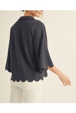 Eviana Scallop Edge Top Eviana Scallop Edge Top