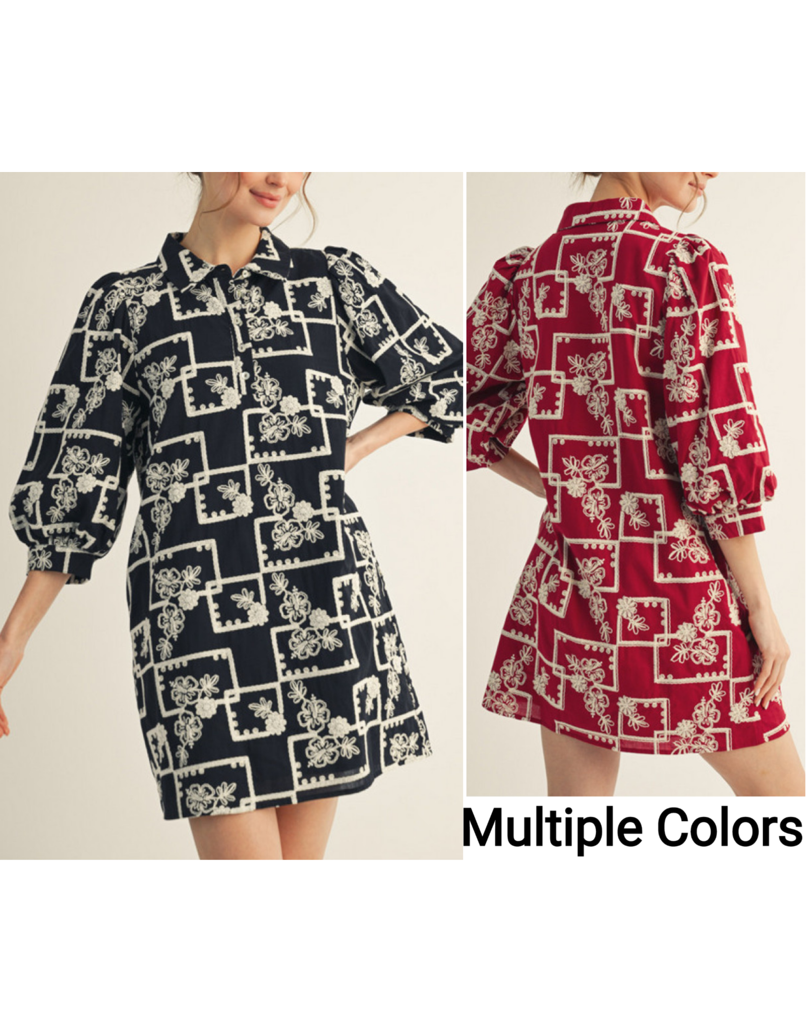 Maya Embroidered Dress