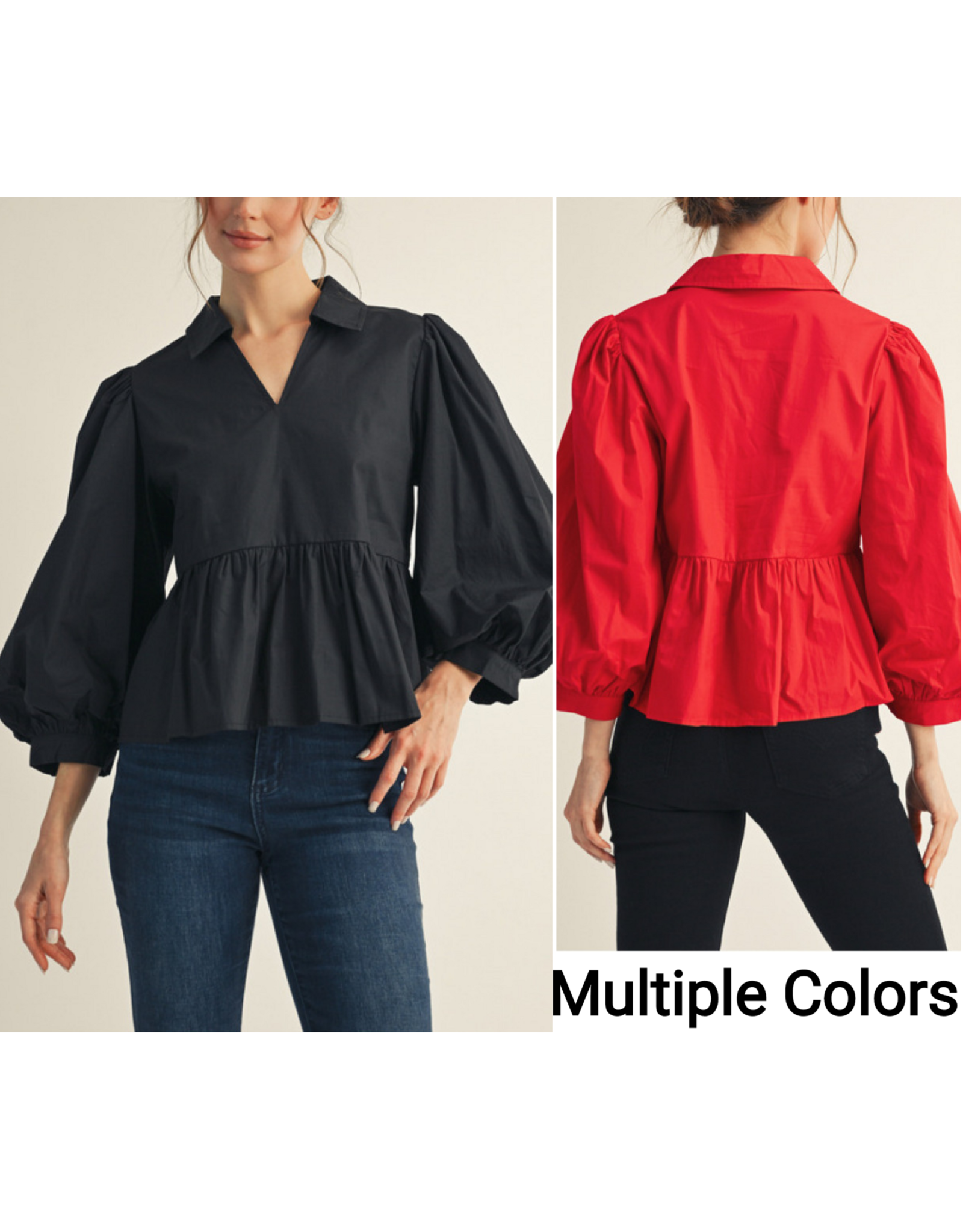 Lola Balloon Sleeve Top