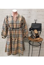 Burberryesque Babydoll Dress