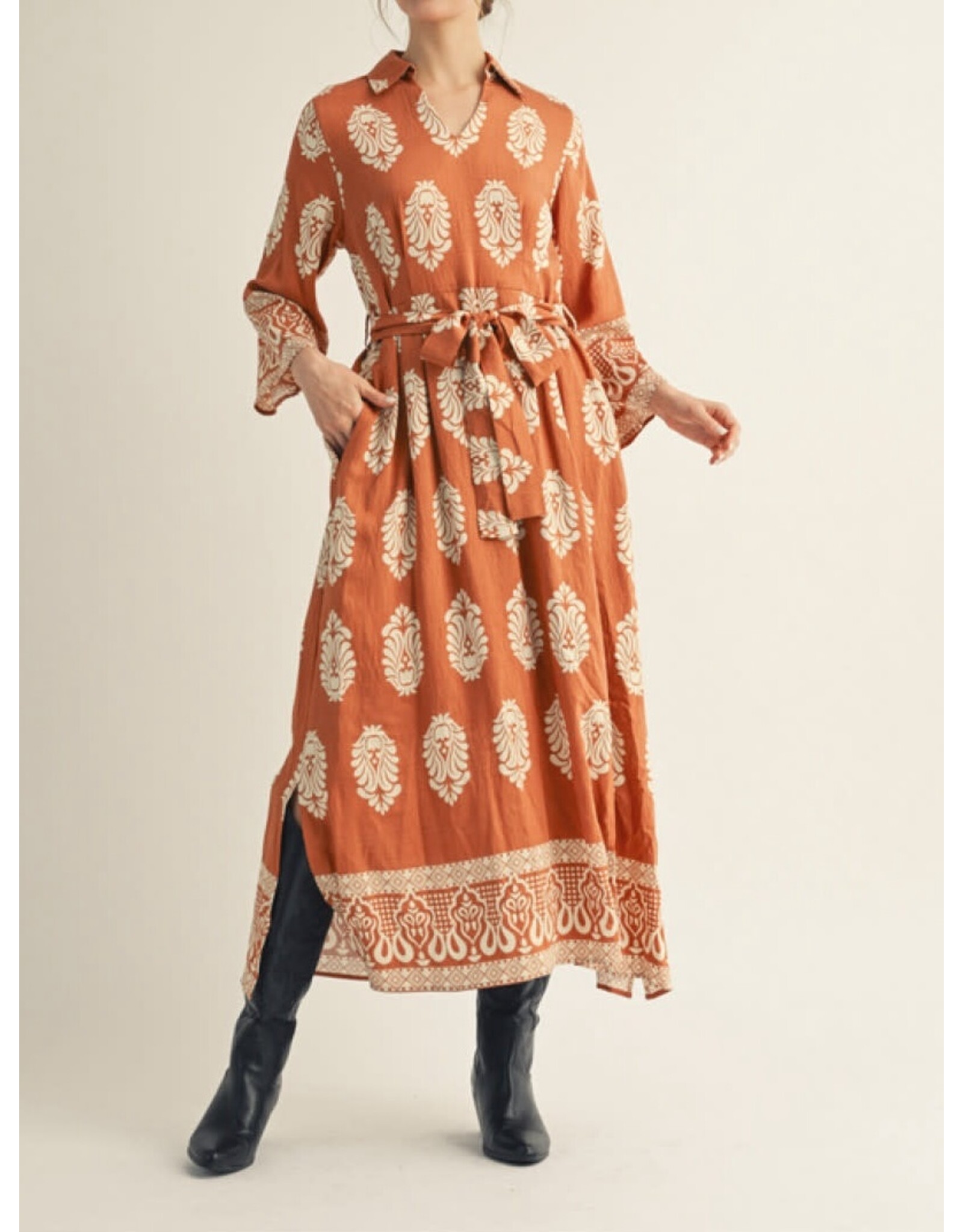 Adelaide Block Print Dress