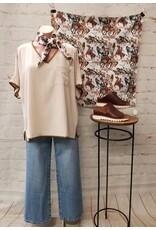 Adelina Stitch Trim Top Adelina Stitch Trim Top